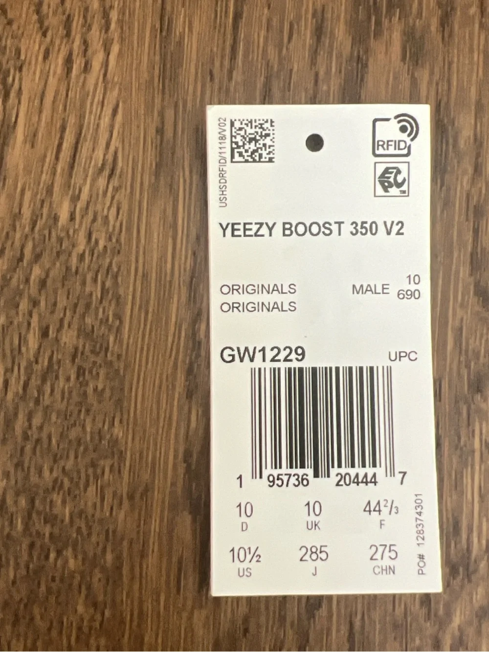 Adidas Yeezy Boost 350 V2 Gray with Orange Stripe